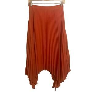 Do + Be Pleated Skirt Coral Shark Bite Hem Line Size XS